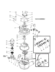 Valve Assembly parts for Kenmore Water Softener 625.348450 (625348450, 625 348450) from AppliancePartsPros.com