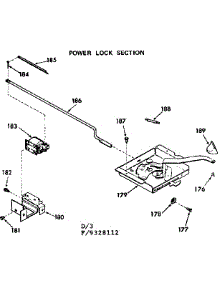 Power Lock Section parts for Kenmore Range 103.9328112 (1039328112, 103 9328112) from AppliancePartsPros.com