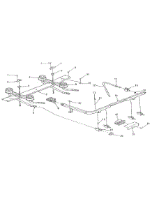 Top Burner Section parts for Kenmore Range 911.7358811 (9117358811, 911 7358811) from AppliancePartsPros.com