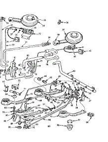 Burner Section parts for Kenmore Range 103.7964000 (1037964000, 103 7964000) from AppliancePartsPros.com
