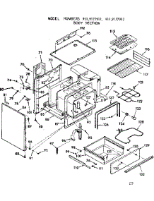 Body Section parts for Kenmore Range 911.9177912 (9119177912, 911 9177912) from AppliancePartsPros.com