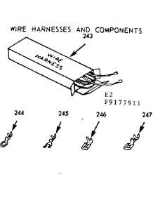 Wire Harnesses And Components parts for Kenmore Range 911.9177912 (9119177912, 911 9177912) from AppliancePartsPros.com