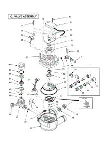 Valve Assembly parts for Kenmore Water Softener 625.388100 (625388100, 625 388100) from AppliancePartsPros.com