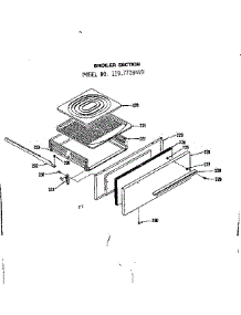 Broiler Section parts for Kenmore Range 119.7728410 (1197728410, 119 7728410) from AppliancePartsPros.com