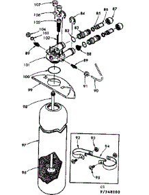 Resin Tank Valve Adaptor & Connecting Parts parts for Kenmore Water Softener 625.348300 (625348300, 625 348300) from AppliancePartsPros.com