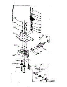 Valve Cap Safety Valve & Flow Washer Housing parts for Kenmore Water Softener 625.348300 (625348300, 625 348300) from AppliancePartsPros.com