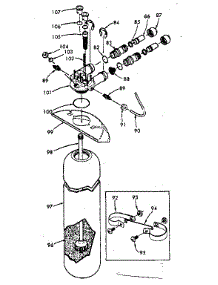 Resin Tank, Valve Adaptor And Connecting Parts parts for Kenmore Water Softener 625.348302 (625348302, 625 348302) from AppliancePartsPros.com