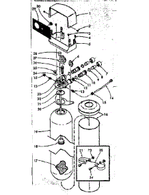 Resin Tank, Valve Adaptor And Connecting Parts parts for Kenmore Water Softener 625.341000 (625341000, 625 341000) from AppliancePartsPros.com
