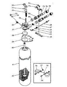 Resin Tank, Valve Adaptor & Associated Parts parts for Kenmore Water Softener 625.34742 (62534742, 625 34742) from AppliancePartsPros.com