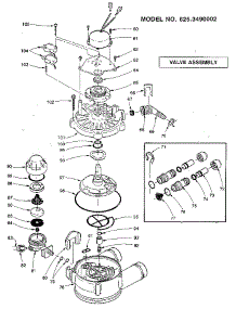 Valve Assembly parts for Kenmore Water Softener 625.3490002 (6253490002, 625 3490002) from AppliancePartsPros.com