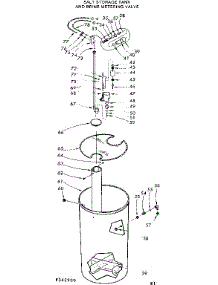 Salt Storage Tank And Brine Metering Valve parts for Kenmore Water Softener 625.342900 (625342900, 625 342900) from AppliancePartsPros.com