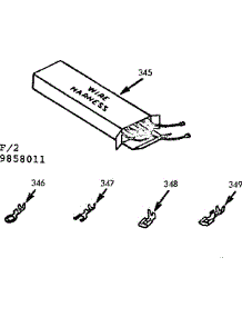 Wire Harness And Components parts for Kenmore Range 103.9858011 (1039858011, 103 9858011) from AppliancePartsPros.com