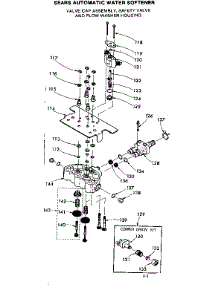Valve Cap Assembly,Safety Valve&Flow Washer Hsng parts for Kenmore Water Softener 625.342800 (625342800, 625 342800) from AppliancePartsPros.com