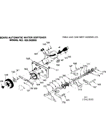 Timer And Cam Nest Assemblies parts for Kenmore Water Softener 625.342800 (625342800, 625 342800) from AppliancePartsPros.com