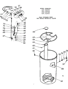 Salt Storage Tank & Brine Metering Valve parts for Kenmore Water Softener 625.342800 (625342800, 625 342800) from AppliancePartsPros.com