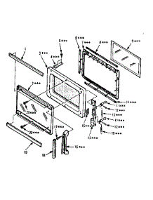Door Parts parts for Kenmore Range 567.8721480 (5678721480, 567 8721480) from AppliancePartsPros.com