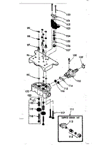 Valve Cap, Safety Valve And Flow Washer Housing parts for Kenmore Water Softener 625.348101 (625348101, 625 348101) from AppliancePartsPros.com