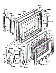 Door Parts parts for Kenmore Range 911.9898312 (9119898312, 911 9898312) from AppliancePartsPros.com