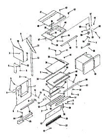 Upper Oven Pedestal Section parts for Kenmore Range 911.9898312 (9119898312, 911 9898312) from AppliancePartsPros.com
