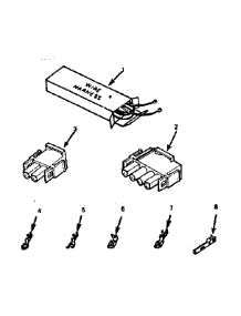 Wire Harnesses And Components parts for Kenmore Range 911.9898312 (9119898312, 911 9898312) from AppliancePartsPros.com