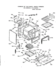 Body Section parts for Kenmore Range 911.7228310 (9117228310, 911 7228310) from AppliancePartsPros.com