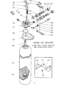 Resin Tank, Valve Adaptor & Assoc. Parts parts for Kenmore Water Softener 625.34724 (62534724, 625 34724) from AppliancePartsPros.com