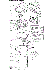 Salt Storage Tank And Associated Parts parts for Kenmore Water Softener 625.34842 (62534842, 625 34842) from AppliancePartsPros.com