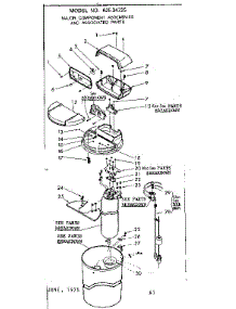 Major Components parts for Kenmore Water Softener 625.34725 (62534725, 625 34725) from AppliancePartsPros.com