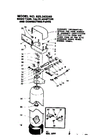 Resin Tank Valve Adaptor And Connecting Parts parts for Kenmore Water Softener 625.343240 (625343240, 625 343240) from AppliancePartsPros.com