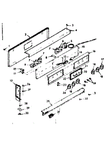 Control Panel parts for Kenmore Range 103.9147360 (1039147360, 103 9147360) from AppliancePartsPros.com