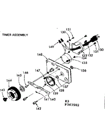 Timer Assembly parts for Kenmore Water Softener 625.343502 (625343502, 625 343502) from AppliancePartsPros.com