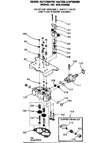 Valve Cap Assm Safty Valve & Flow Washer Housing parts for Kenmore Water Softener 625.343502 (625343502, 625 343502) from AppliancePartsPros.com