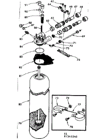 Resin Tank And Distributor parts for Kenmore Water Softener 625.342540 (625342540, 625 342540) from AppliancePartsPros.com