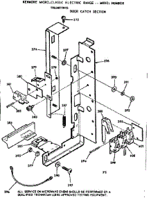 Door Catch Section parts for Kenmore Range 103.9877915 (1039877915, 103 9877915) from AppliancePartsPros.com