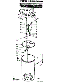 Salt Storage Tank And Salt Saver Brine Valve parts for Kenmore Water Softener 625.342640 (625342640, 625 342640) from AppliancePartsPros.com