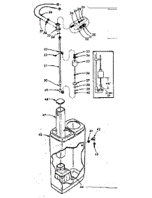 Salt Storage Tank, Brine Valve, Nozzle & Venturi Assembly parts for Kenmore Water Softener 625.340300 (625340300, 625 340300) from AppliancePartsPros.com