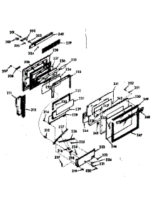 Oven Door Section parts for Kenmore Range 103.9867321 (1039867321, 103 9867321) from AppliancePartsPros.com