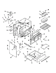 Body Section parts for Kenmore Range 911.6348413 (9116348413, 911 6348413) from AppliancePartsPros.com