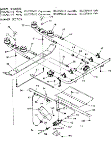 Burner Section parts for Kenmore Range 103.7277660 (1037277660, 103 7277660) from AppliancePartsPros.com