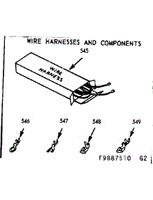 Wire Harnesses And Components parts for Kenmore Range 103.9887560 (1039887560, 103 9887560) from AppliancePartsPros.com