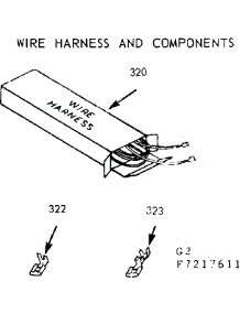 Wire Harness And Components parts for Kenmore Range 911.7227611 (9117227611, 911 7227611) from AppliancePartsPros.com