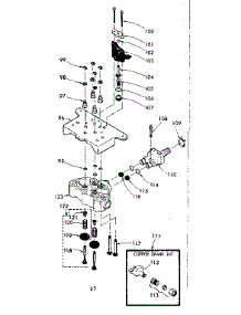 Valve Cap, Safety Valve And Flow Washer Housing parts for Kenmore Water Softener 625.340490 (625340490, 625 340490) from AppliancePartsPros.com