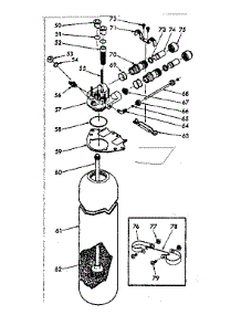 Resin Tank, Valve Adaptor And Associated Parts parts for Kenmore Water Softener 625.34712 (62534712, 625 34712) from AppliancePartsPros.com