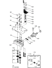 Valve Cap Safty Valve & Flow Washer Housing parts for Kenmore Water Softener 625.348900 (625348900, 625 348900) from AppliancePartsPros.com