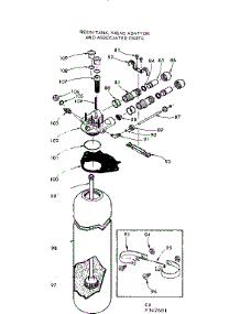 Resin Tank, Valve Adaptor And Associated Parts parts for Kenmore Water Softener 625.342601 (625342601, 625 342601) from AppliancePartsPros.com