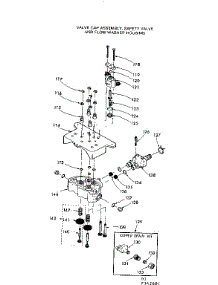 Valve Cap Assembly, Safety Valve & Flow Washer Hsng parts for Kenmore Water Softener 625.342601 (625342601, 625 342601) from AppliancePartsPros.com