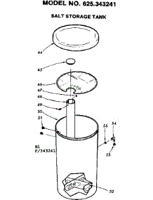 Salt Storage Tank parts for Kenmore Water Softener 625.343241 (625343241, 625 343241) from AppliancePartsPros.com