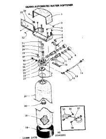 Resin Tank, Valve Adaptor And Associated Parts parts for Kenmore Water Softener 625.343501 (625343501, 625 343501) from AppliancePartsPros.com