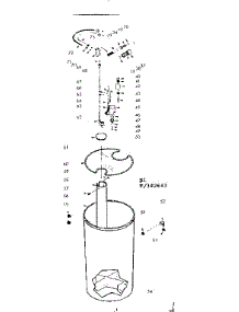 Salt Storage Tank And Salt Saver Brine Valve parts for Kenmore Water Softener 625.342843 (625342843, 625 342843) from AppliancePartsPros.com
