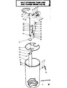 Salt Tank And Brine Valve parts for Kenmore Water Softener 625.343081 (625343081, 625 343081) from AppliancePartsPros.com